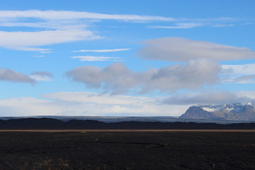 rocky lava field in Iceland