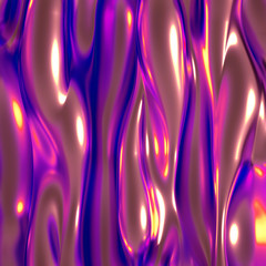 Luxury background with metal drapery fabric. 3d illustration, 3d rendering.