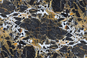 Gold Yellow and white patterned structure of dark marble pattern background for design product, abstract texture. © ImagineDesign