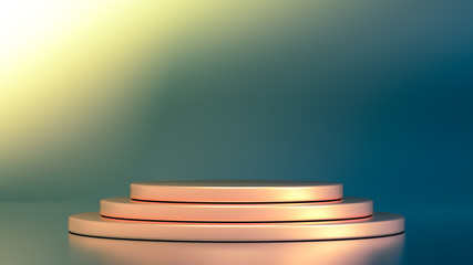 Minimalism background with smoke and clouds. 3d illustration, 3d rendering.