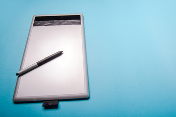 Graphic tablet with pen for illustrators and designers,