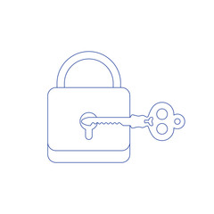 Lock and key. lock with key. Key lock icon. Vector lock icon key. Concept of line icon