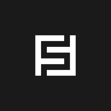 FS Letter Logo Design.initial SF icon template