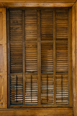 Wooden window shutters
