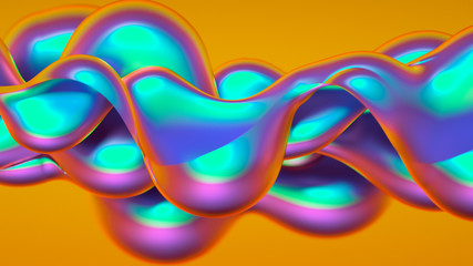 Luxury background with metal drapery fabric. 3d illustration, 3d rendering.