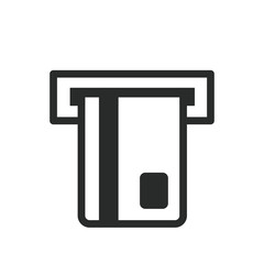 insert card atm icon vector design template