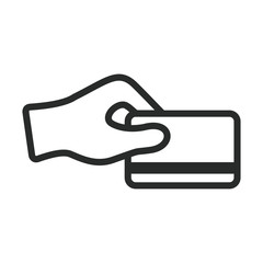 Obraz premium swipe card atm icon vector design template