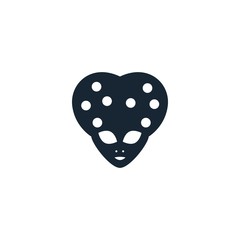 alien creative icon. filled illustration. From Space Exploration icons collection. Isolated alien sign on white background