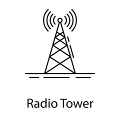  Radio Tower Vector 