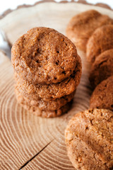 Carrot Vegan Cookies. Natural sprouting homemade food.