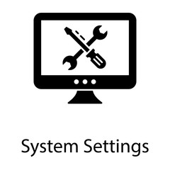  System Settings Vector 