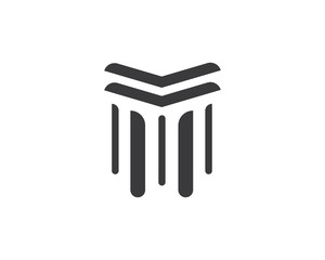 pillar Logo vector Template illustration