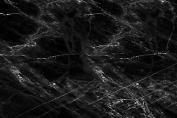white pattern of black marble texture for interior or product design. Abstract dark background.