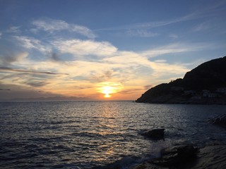 Fototapeta premium Abendrot auf Elba