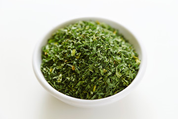 Dried parsley, herb and spice 