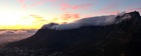 Sunrise on the coast of Cape Town