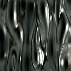 Fototapeta premium Luxury background with metal drapery fabric. 3d illustration, 3d rendering.