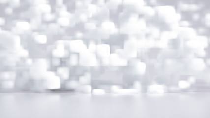 Minimalism background with smoke and clouds. 3d illustration, 3d rendering.