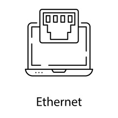  Computer Ethernet Vector 