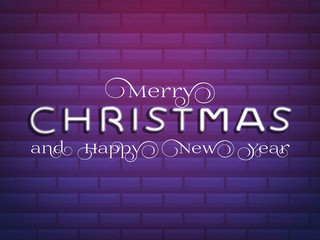 Fototapeta na wymiar Merry Christmas and Happy New Year banner. Horizontal christmas poster, greeting card, headers, poster for website, advertisement, sale, promo.