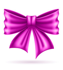 holiday celebratory realistic bow for design vector illustration