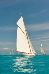 Fototapeta premium Sailing yacht race. Yachting. Sailing