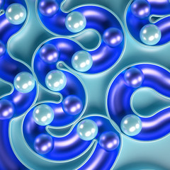 Elegant minimal background. 3d illustration, 3d rendering.