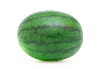 watermelon ripe isolated on white background with clipping path