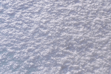 Natural snow texture  close-up