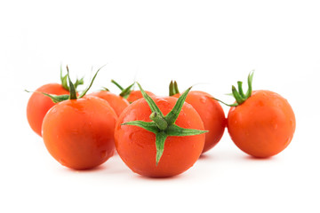 fresh tomato isolated on white background