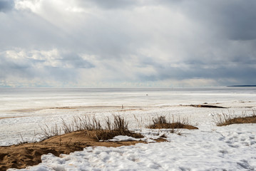 winter landscape on the Gulf of Finland