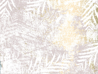 Fototapety  Tropikalne noszone kwiatowy pastelowy różowo-szary złoty wzór na tapetę, tekstylia, podłogi, projektowanie wnętrz, zaproszenia ślubne, banery mody. Eleganckie tło dla twojego projektu wykonane w wektorze