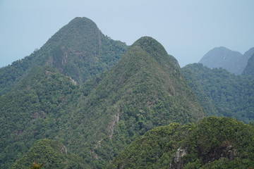 scenic view from the skybridge on langkawi