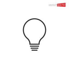 Light Bulb Icon Design Vector