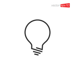 Light Bulb Icon Design Vector