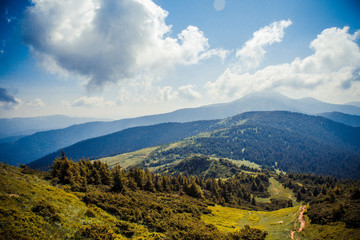 Obraz premium Carpathian mountains landscape