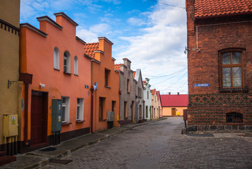 Historic old buildings in Gniew, Pomorskie, Poland