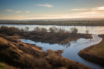 Vistula River Valley in Gniew, Pomorskie, Poland