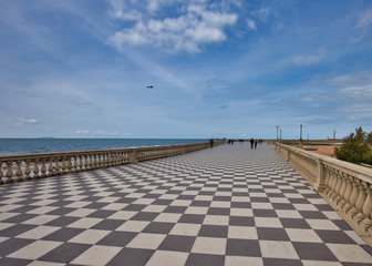 Mascagni Terrace The most elegant piazza in Livorno italy