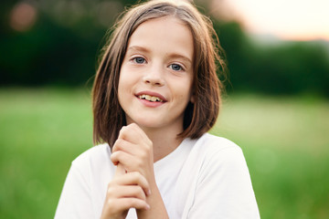 portrait of a little girl