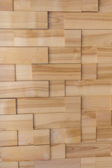 Wooden mosaic tiles texture and background