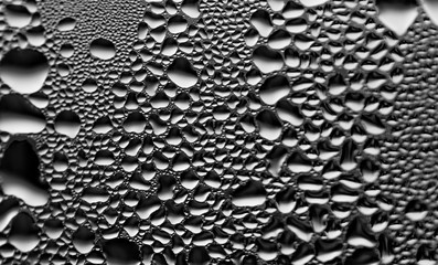 rain drops on the window surface 