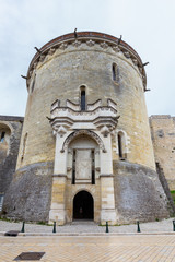 Fototapeta na wymiar Exit tower Chateau d'Amboise in the center of the city Amboise.
