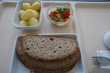 Freshly baked bread with macro lens in best quality scanned