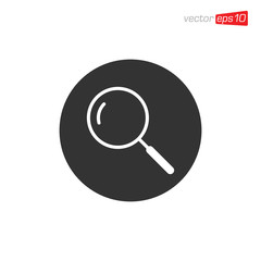 Magnifying Glass Icon Design Vector