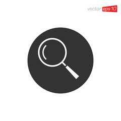 Magnifying Glass Icon Design Vector