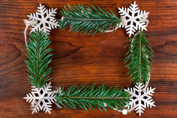 Frame from Christmas decoration
