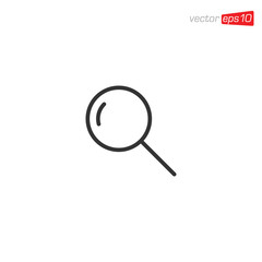 Magnifying Glass Icon Design Vector