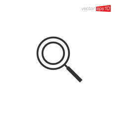 Magnifying Glass Icon Design Vector