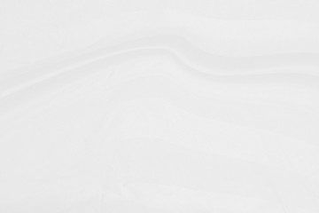 White Cloth background with soft waves.